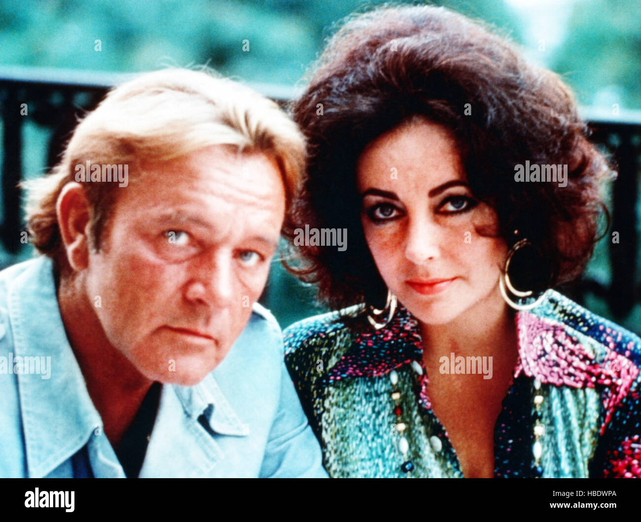 HAMMERSMITH IS OUT, from left Richard Burton, Elizabeth Taylor, 1972