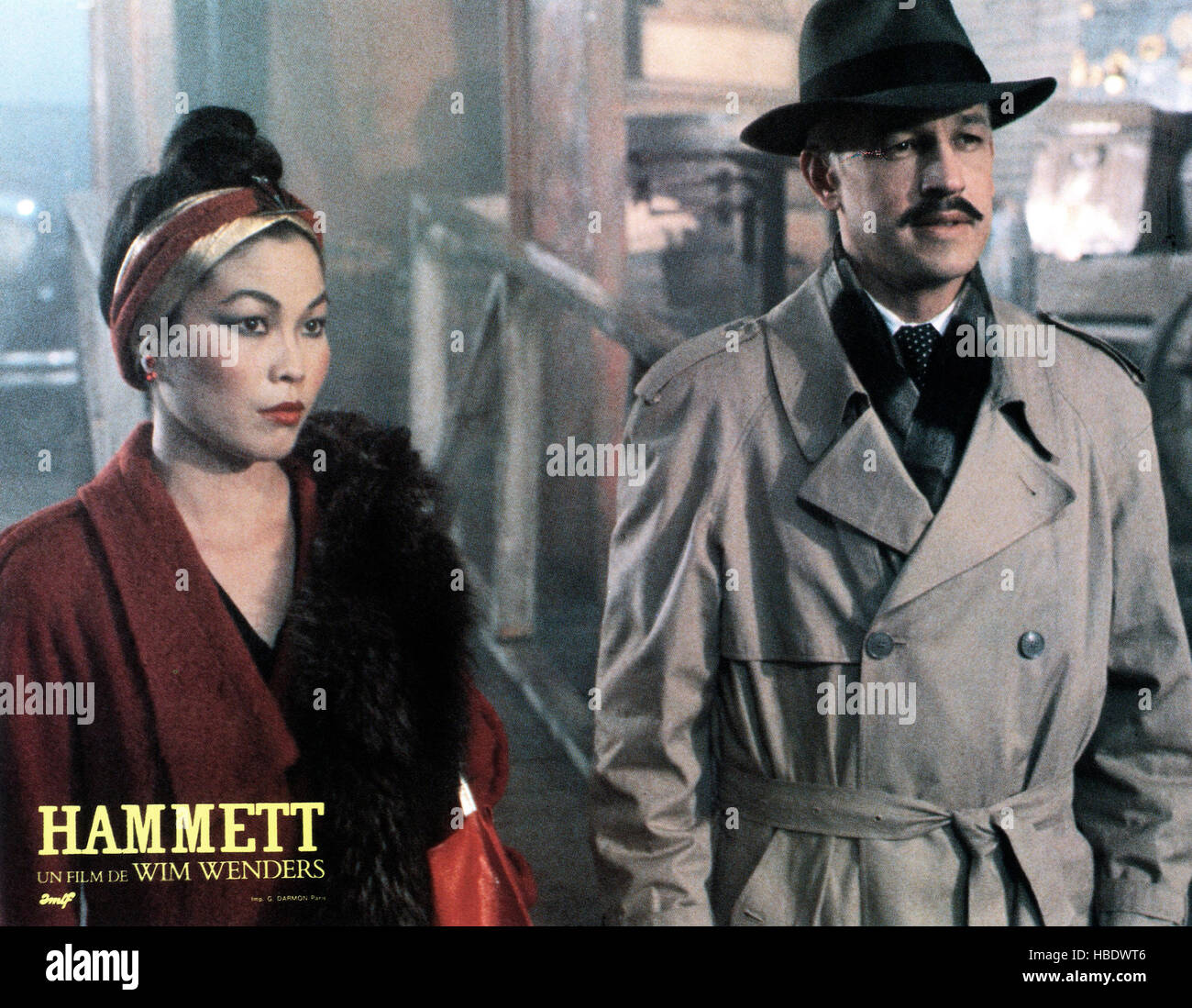 HAMMETT, from left: Lydia Lei, Frederic Forrest, 1982, © Warner Brothers/courtesy Everett Collection Stock Photo