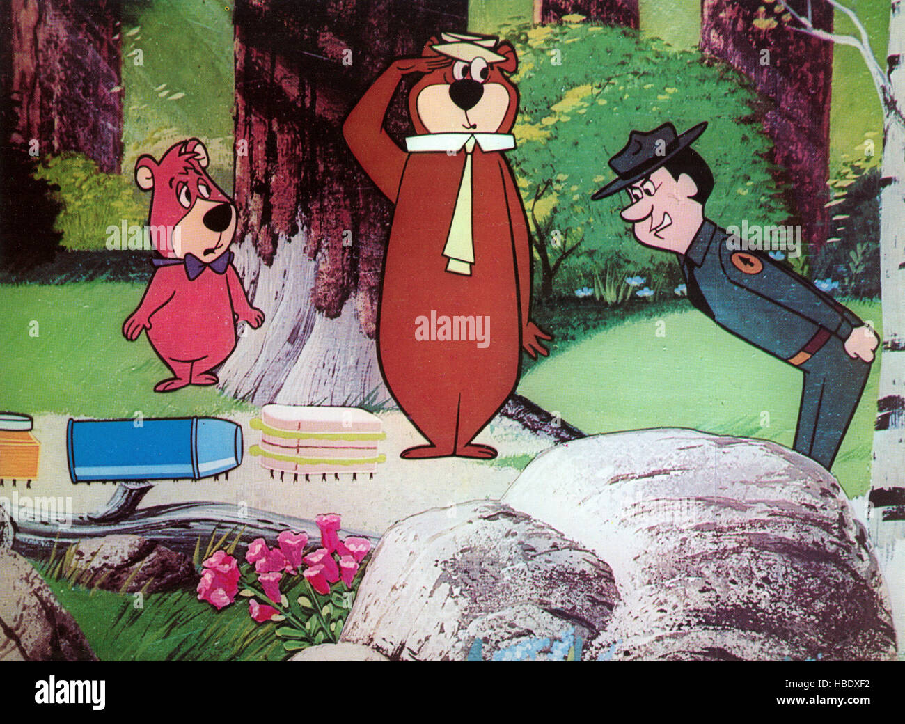 HEY THERE, IT'S YOGI BEAR, Boo Boo, Yogi Bear, Ranger Smith, 1964 Stock