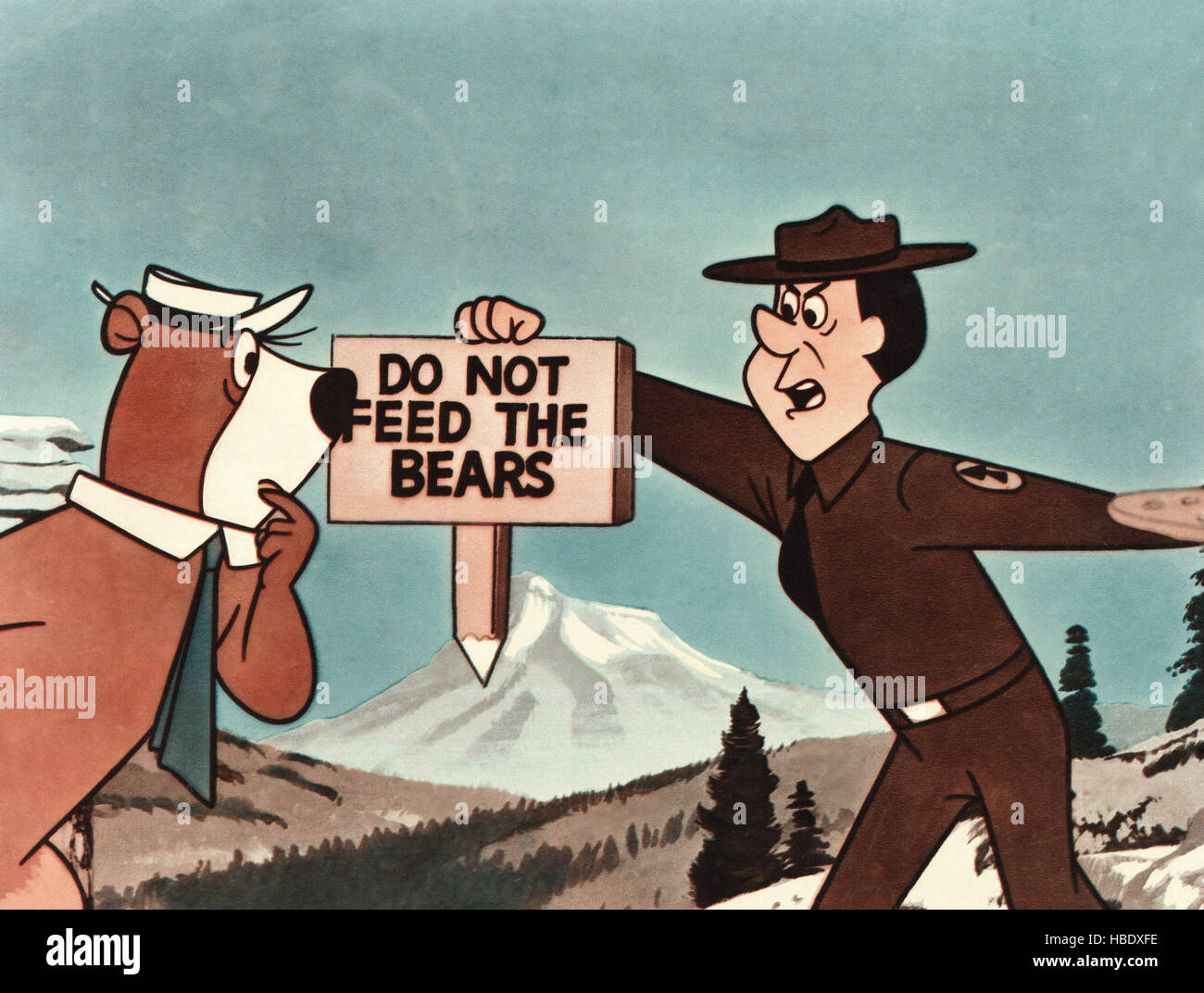 hey-there-its-yogi-bear-from-left-yogi-bear-ranger-smith-1964-HBDXFE.jpg