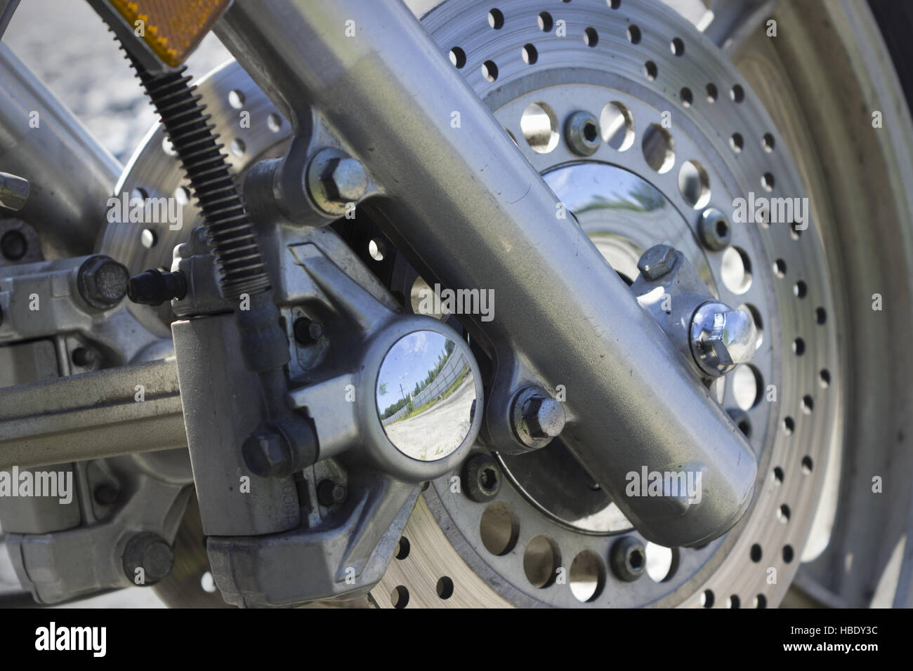 Motorbike front disc brakes hires stock photography and images Alamy