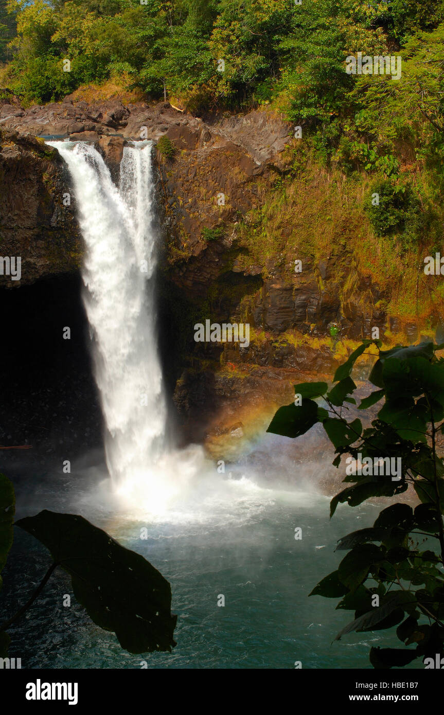 Waianuenue Falls, Rainbow Falls, Wailuku River State Park, Hilo, Big