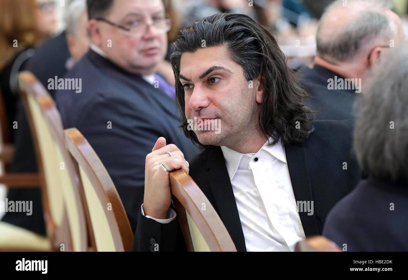 Rector of the Vaganova Academy of Russian Ballet Nikolai Tsiskaridze during a joint meeting of the Presidential Council for Culture and Arts and the Presidential Council on the Russian Language December 2, 2016 in St. Petersburg, Russia. Stock Photo