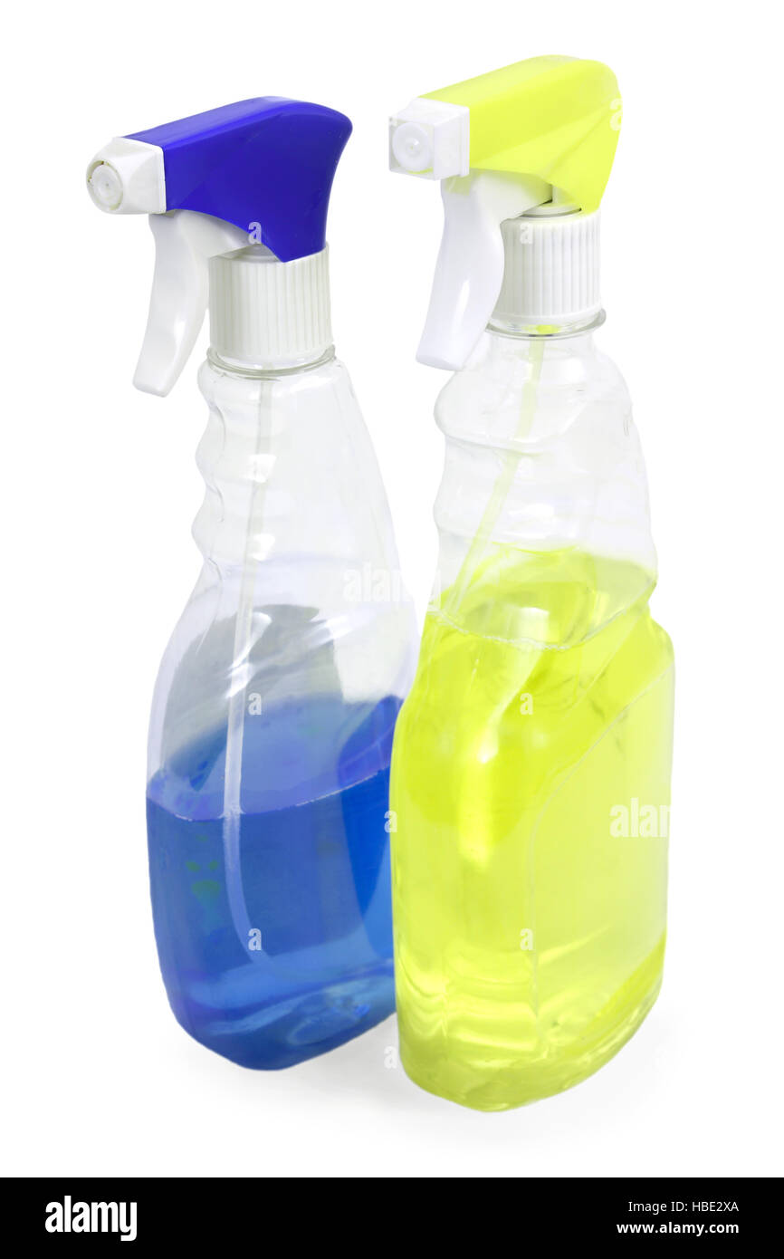 Liquid means for washing windows Stock Photo Alamy