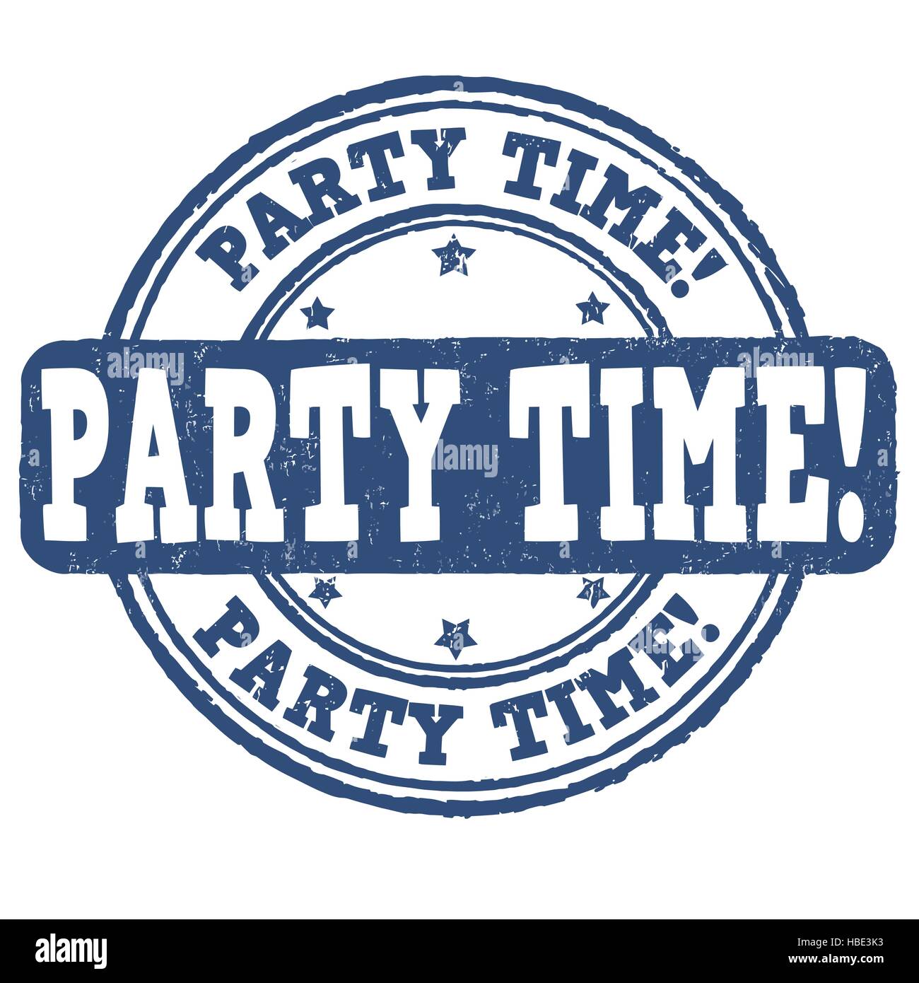 Party time grunge rubber stamp on white background Stock Vector Image ...