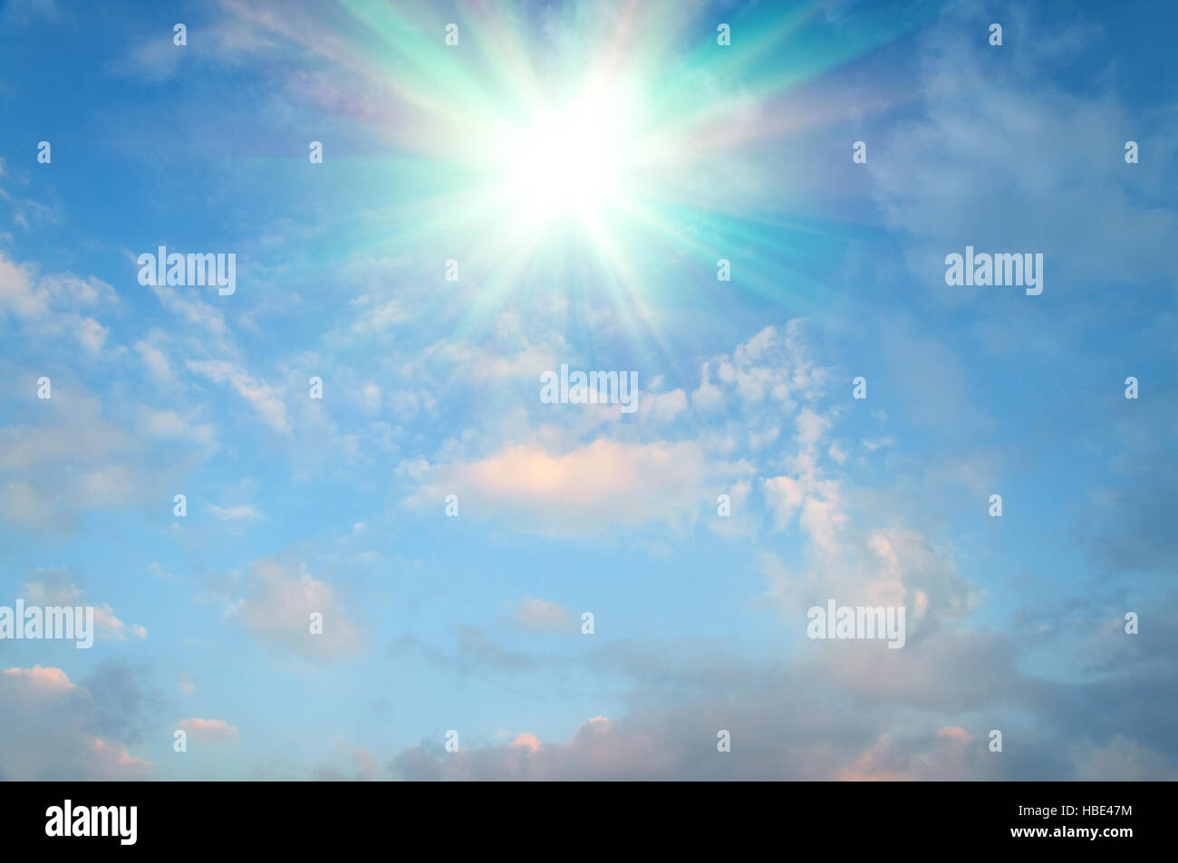 Abstract background of blue sky and clouds Stock Photo - Alamy