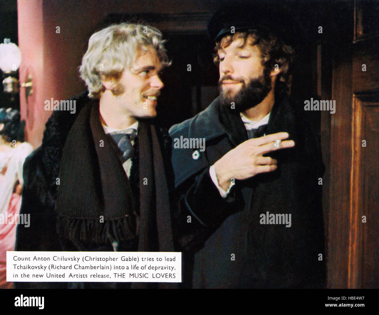 THE MUSIC LOVERS, from left Christopher Gable, Richard Chamberlain