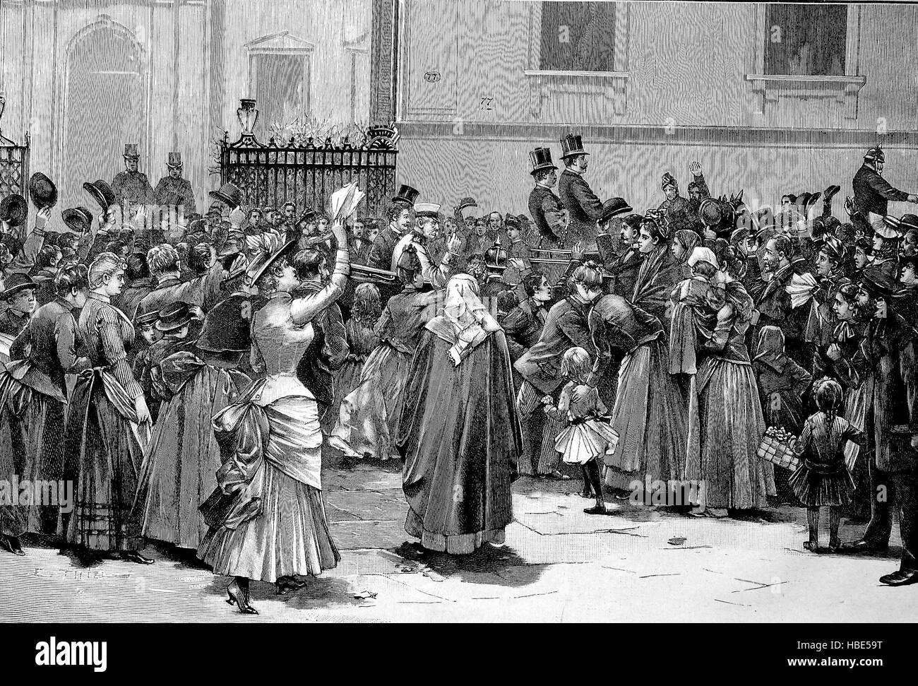 The farewell of Prince Bismarck of Berlin, Otto Eduard Leopold, Prince of Bismarck, Duke of