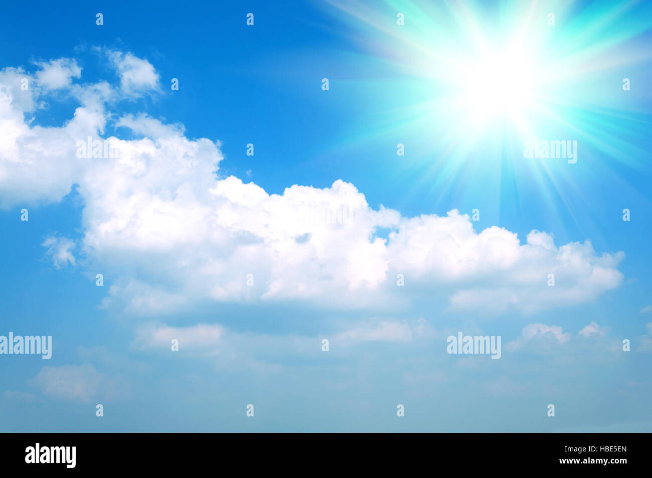 Abstract background of blue sky and clouds Stock Photo - Alamy