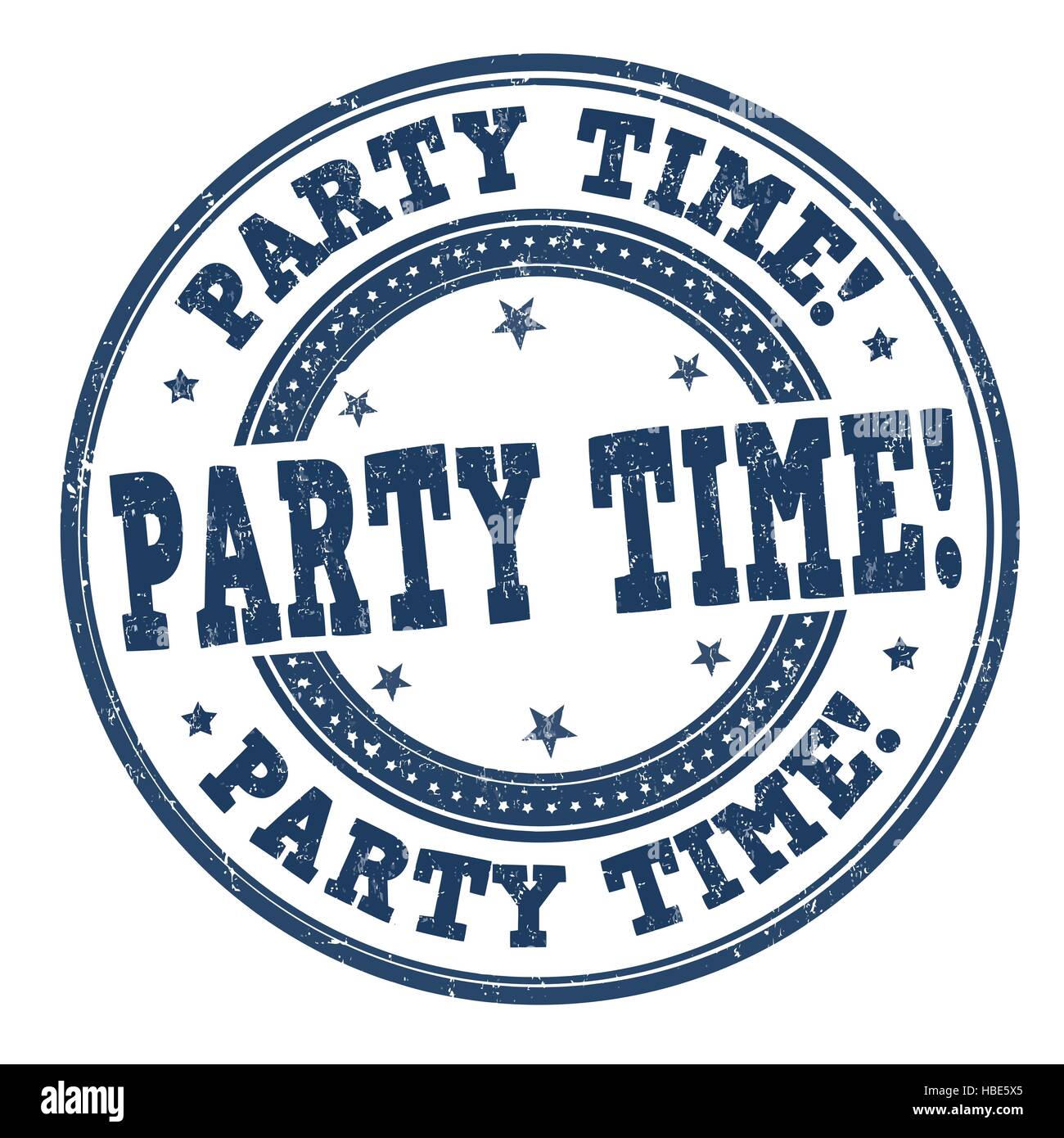 Party time grunge rubber stamp on white background Stock Vector Image ...