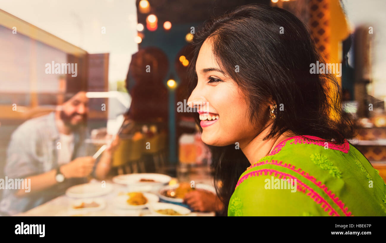 Indian Ethnicity Food Curry Naan Roti Meal Concept Stock Photo Alamy