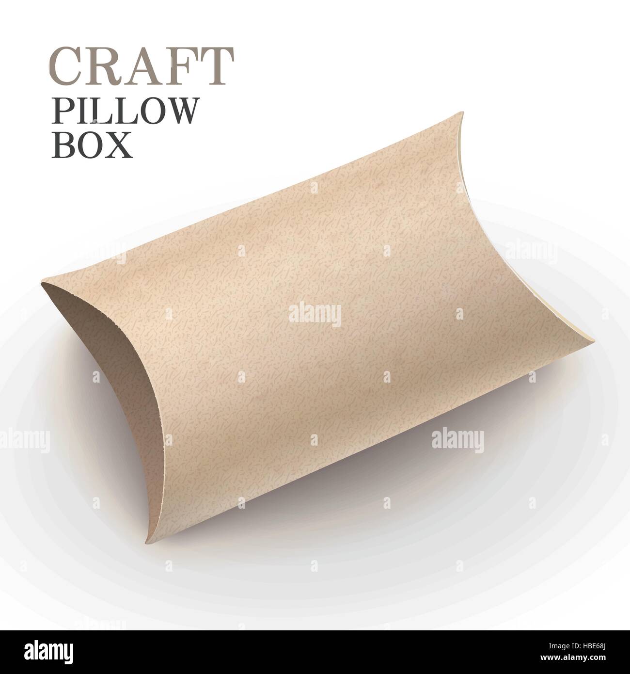 Download Craft Pillow Box Isolated On White Background Stock Vector Image Art Alamy PSD Mockup Templates