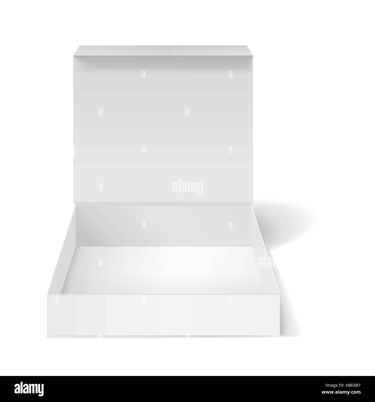 blank pizza box isolated on white background Stock Vector Image & Art