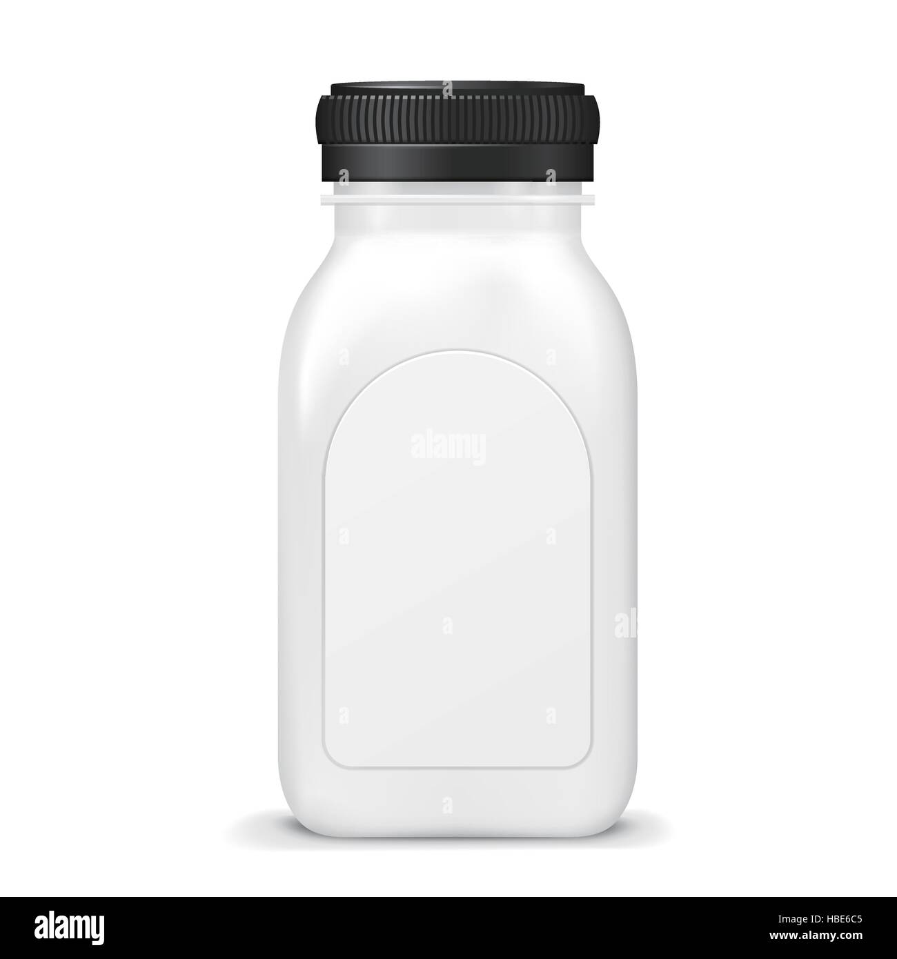 empty juice bottle isolated on white background Stock Vector Image