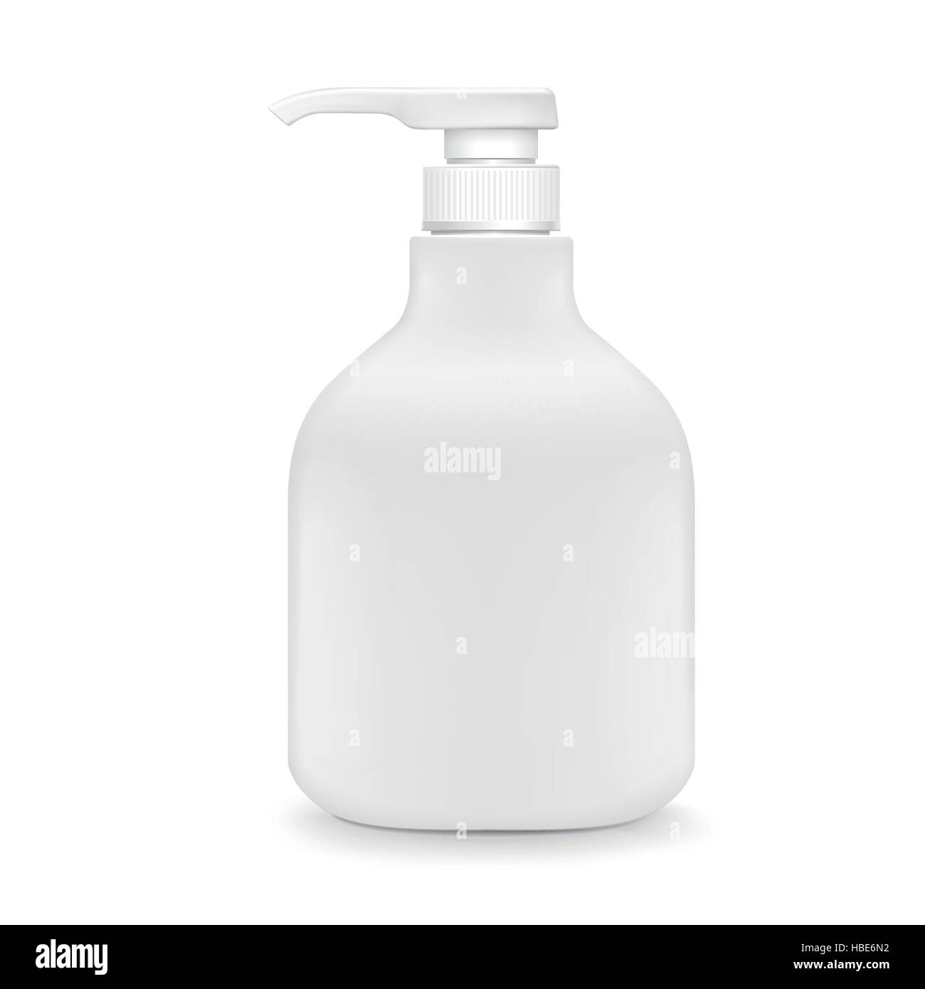 blank shampoo bottle isolated on white background Stock Vector Image ...