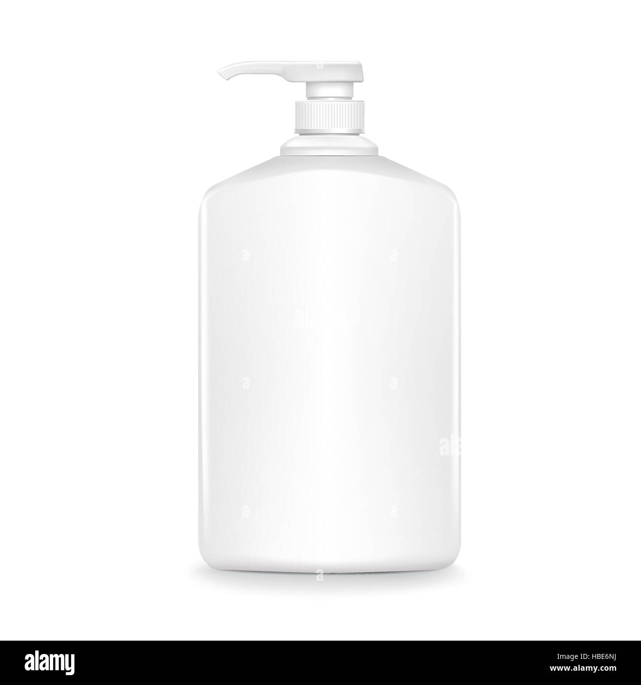 blank shampoo bottle isolated on white background Stock Vector Image ...