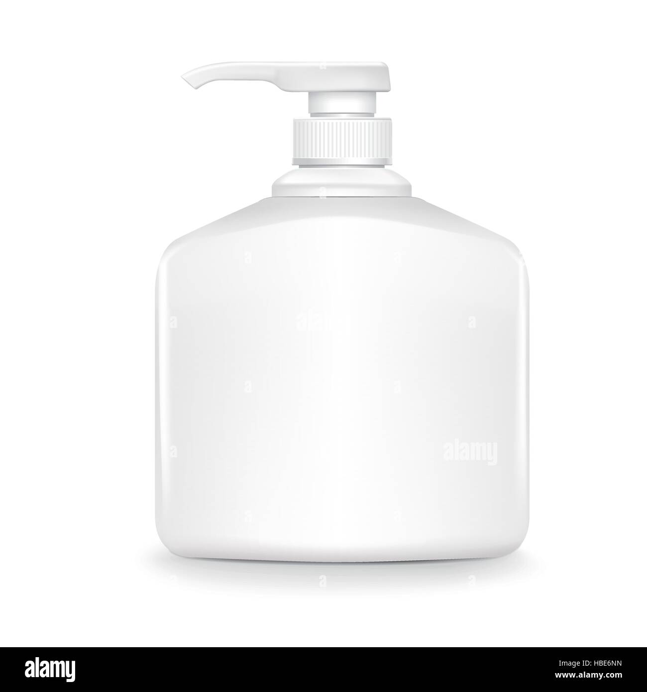 blank shampoo bottle isolated on white background Stock Vector Image ...