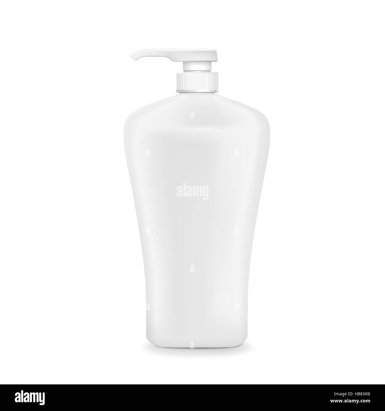 blank shampoo bottle isolated on white background Stock Vector Image ...