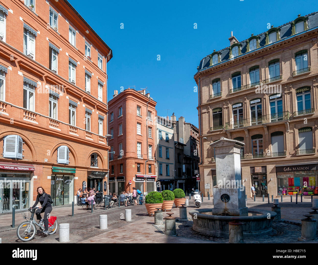 Toulouse city centre, Haute-Garonne, Occitanie, France, Europe Stock 