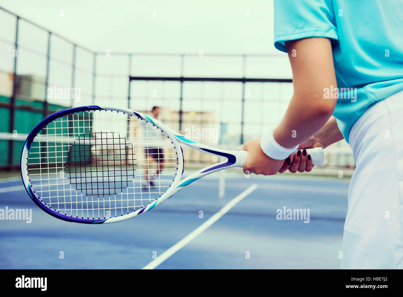 Tennis Training Coaching Exercise Athlete Active Concept Stock Photo