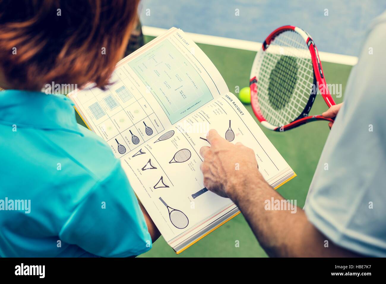 Tennis Training Coaching Exercise Athlete Active Concept Stock Photo