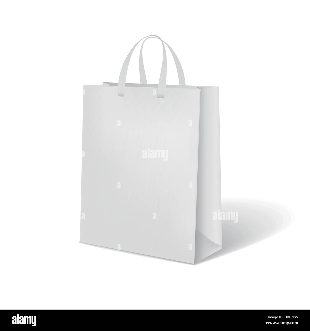 white paper bag isolated on white background Stock Vector Image & Art ...