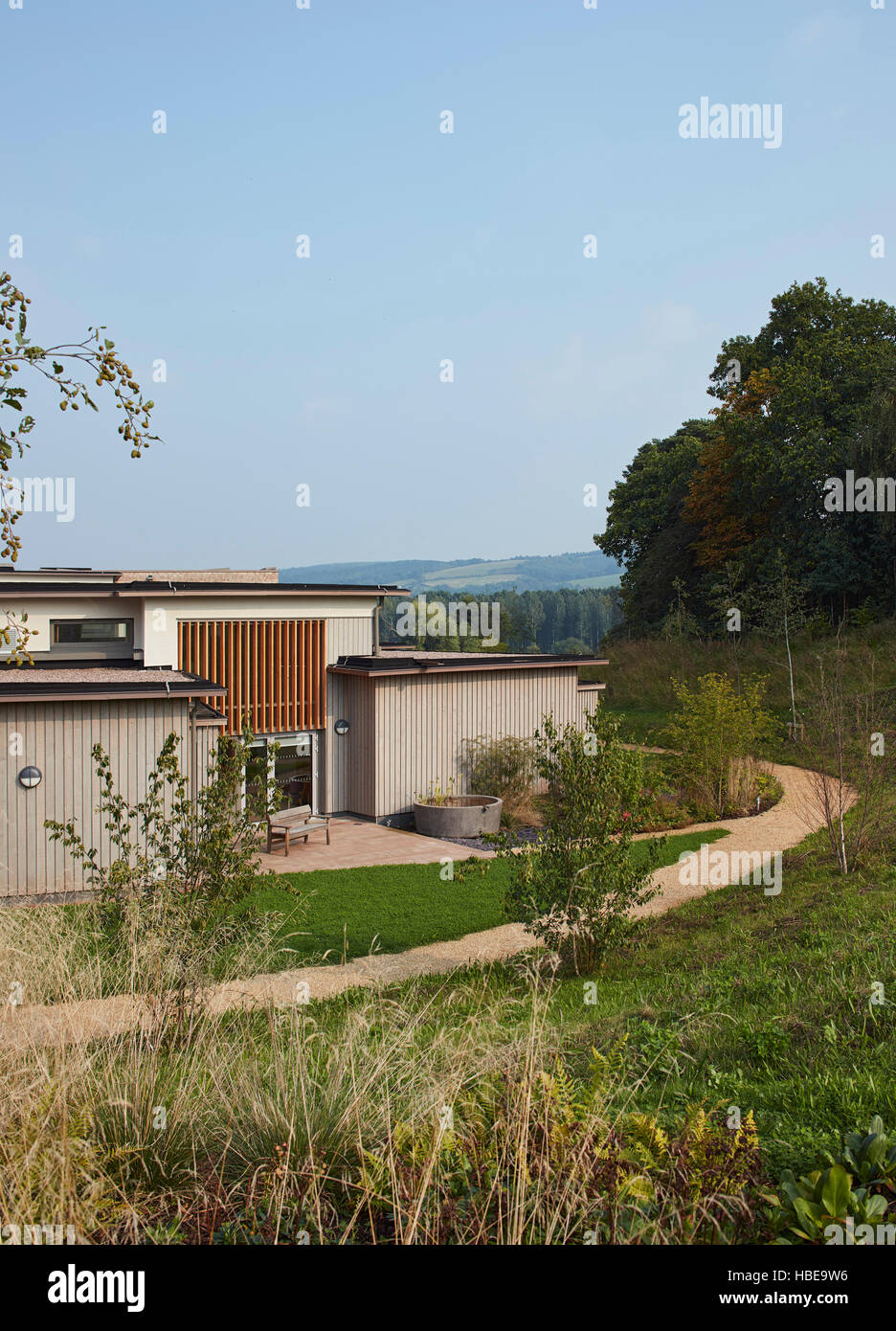 Elevated view towards rear of inpatient wing. St Michael's Hospice ...