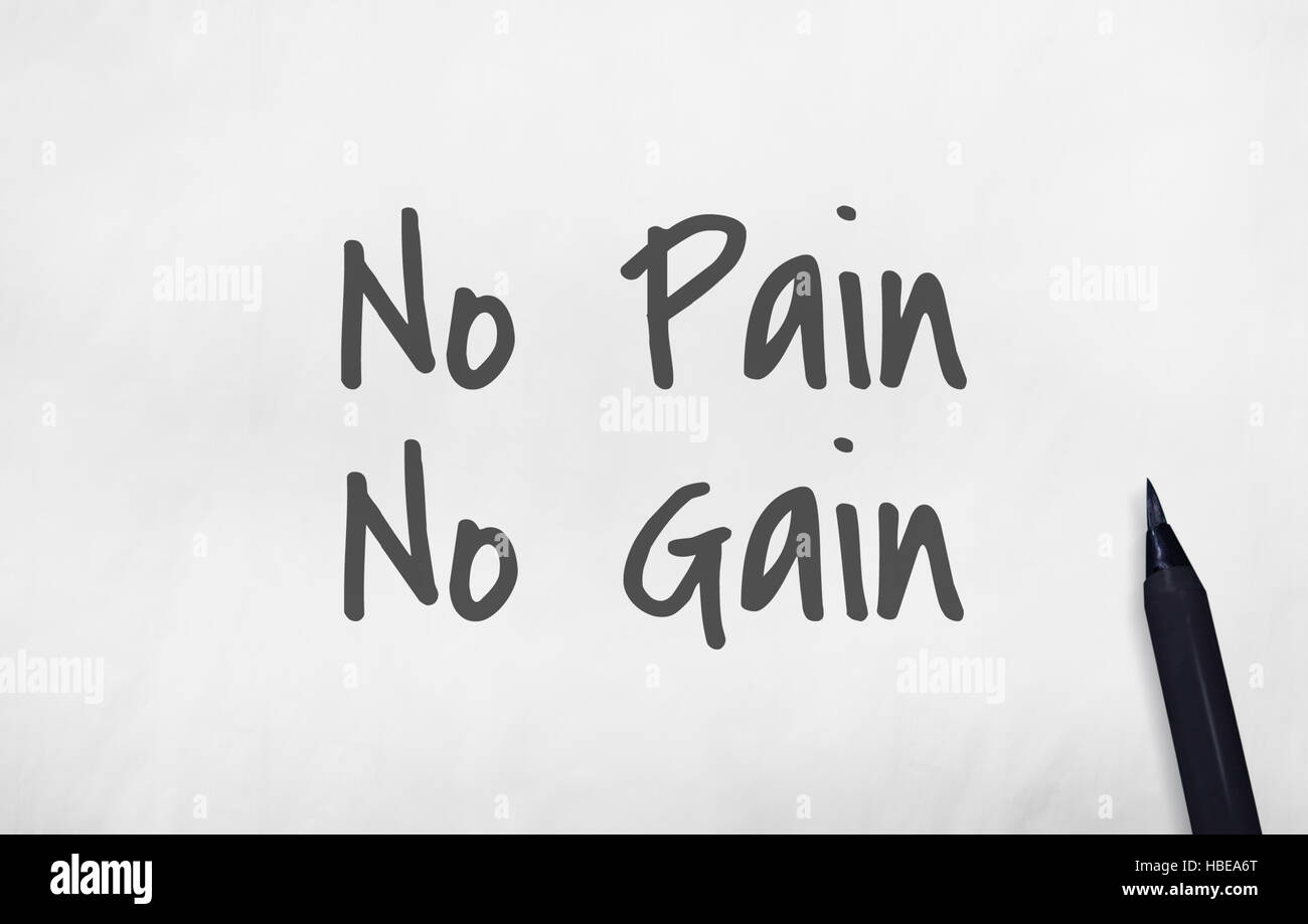 No pain no gain hi-res stock photography and images - Alamy