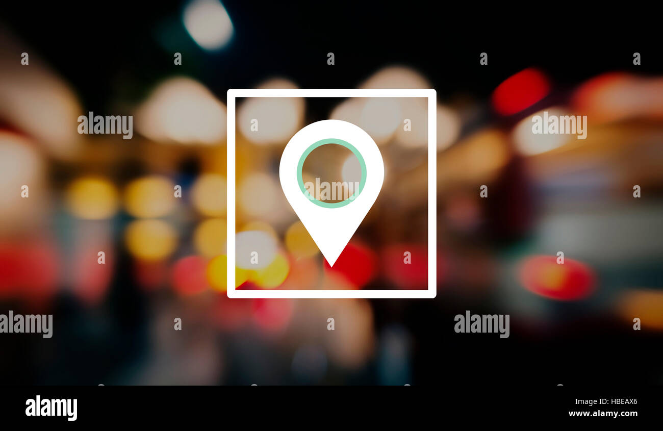 Distance Marker Positioning Navigation Icon Concept Stock Photo Alamy