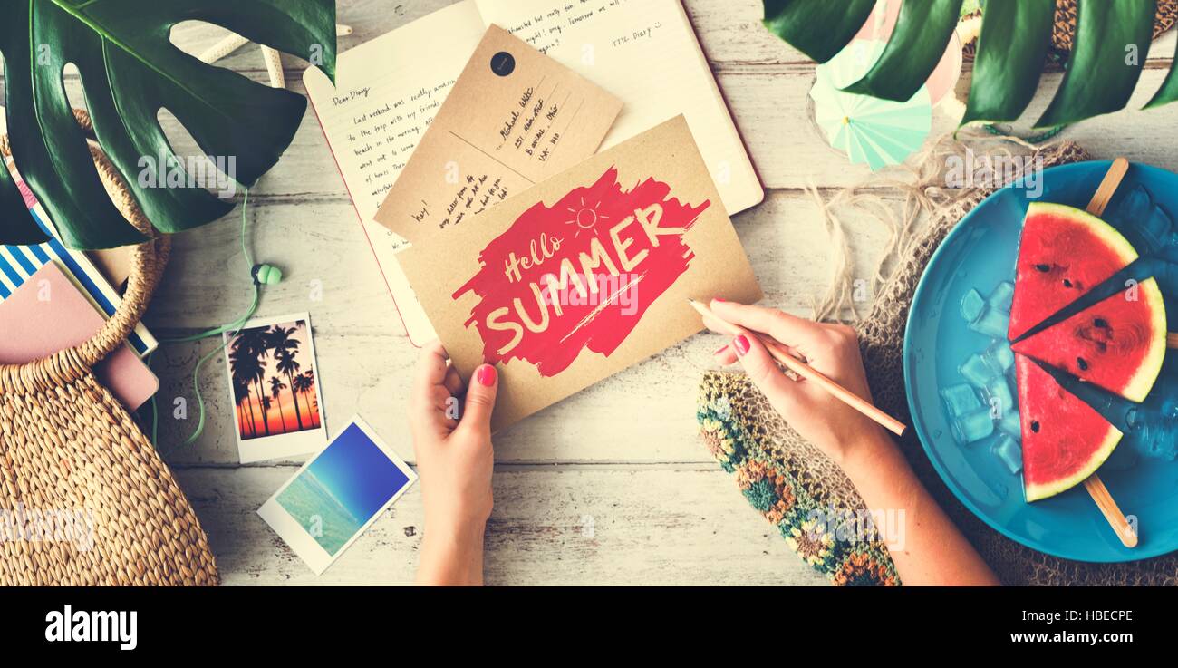 Summer Season Fun Rest Concept Stock Photo - Alamy