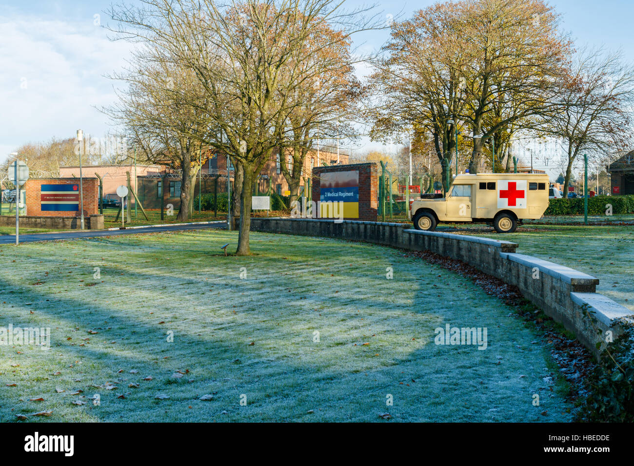 British Army base Edith Weston Rutland UK Stock Photo