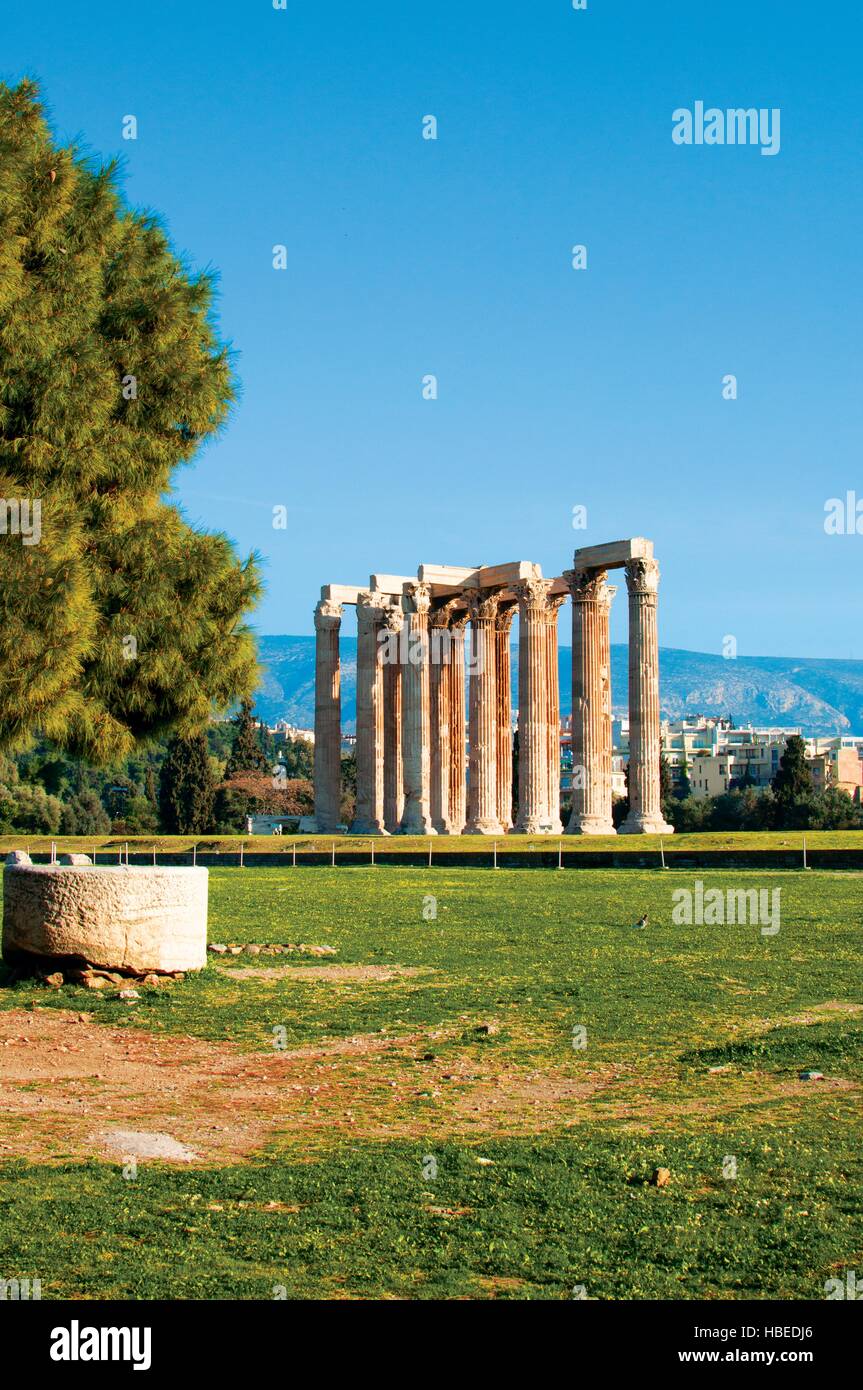 Temple of Zeus in Athens, Greece Stock Photo Alamy