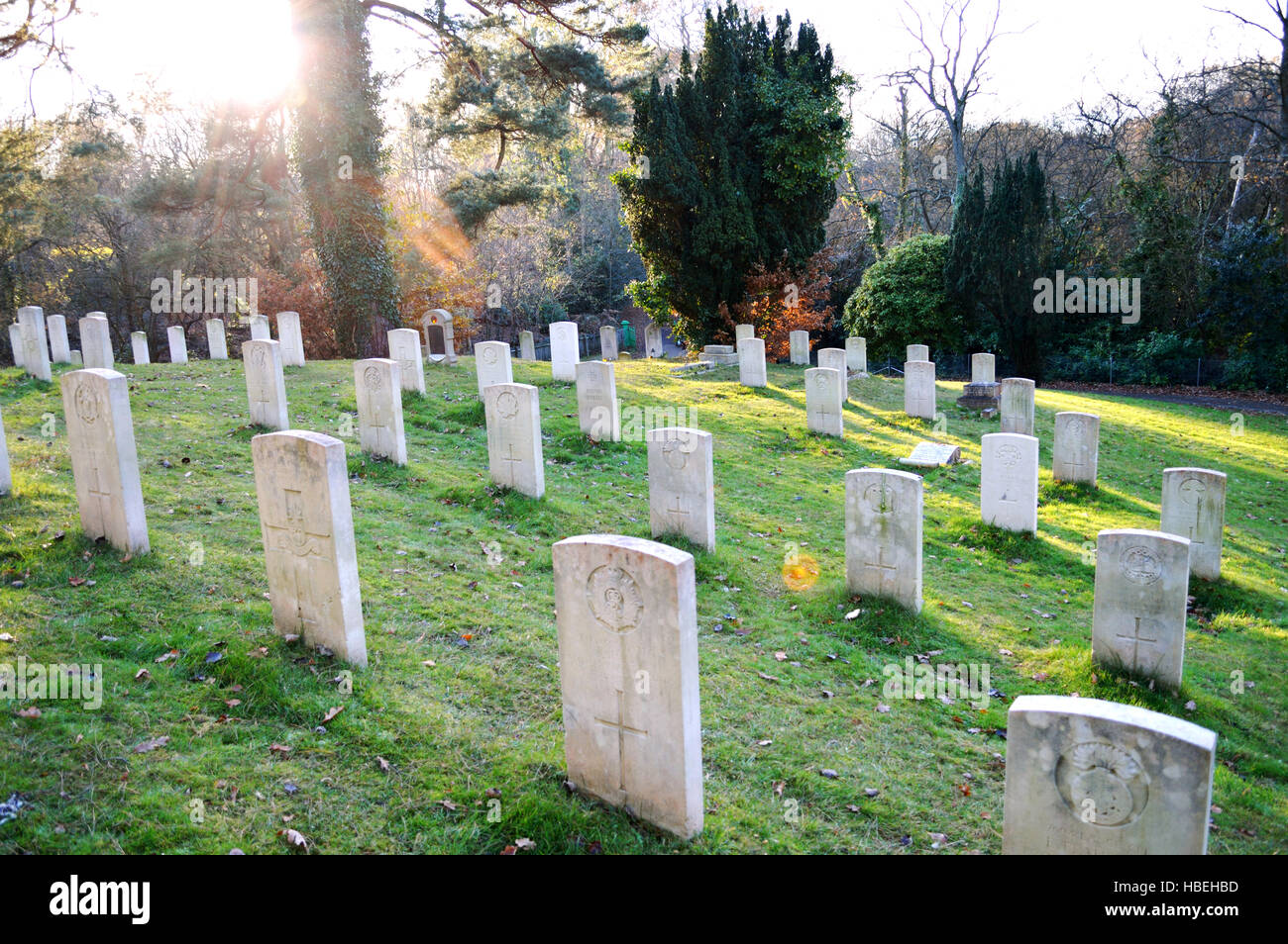 Netley Military Cemetery UK Stock Photo