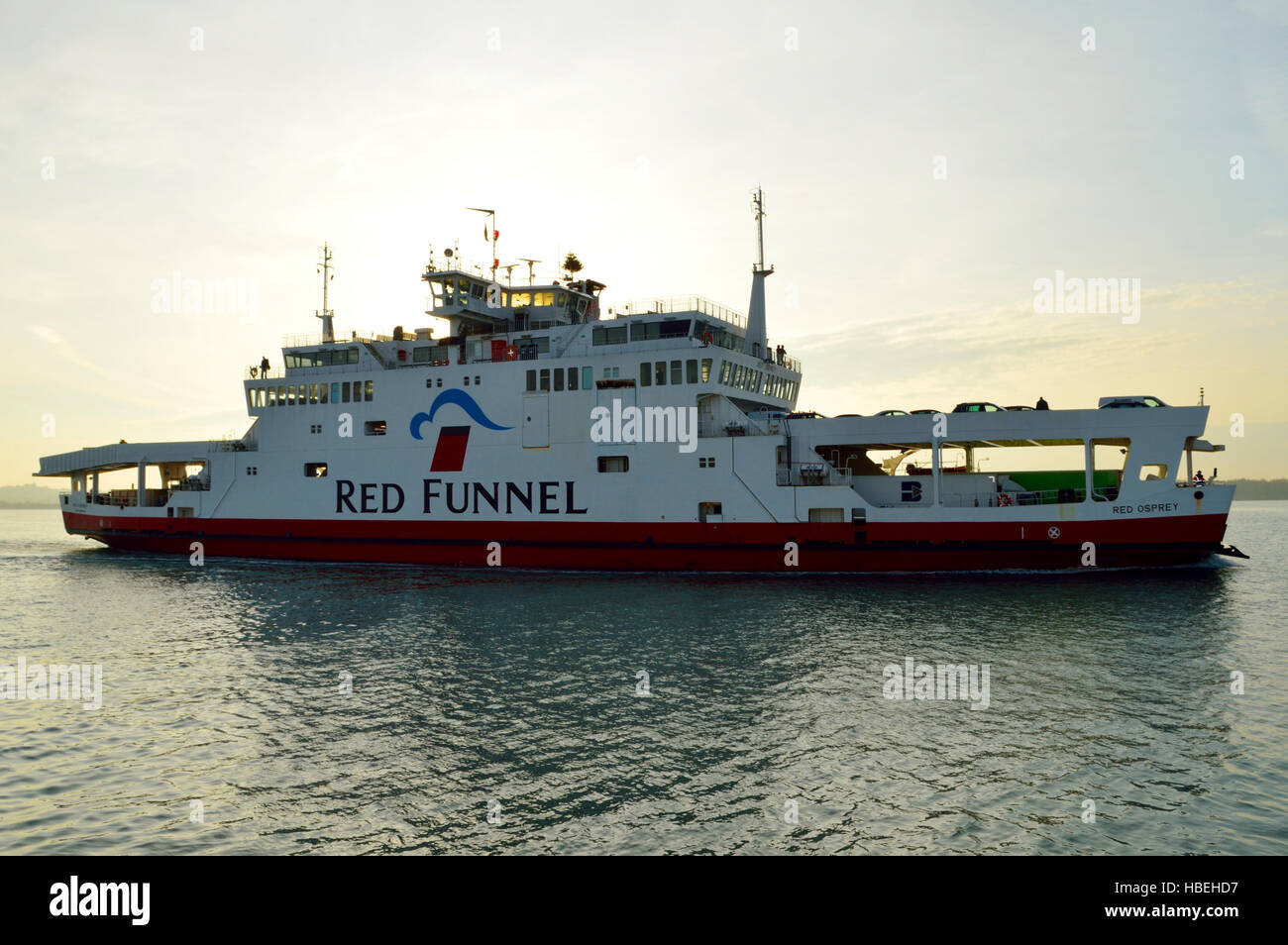 A Red Funnel Ferry arriving in Southampton Stock Photo Alamy