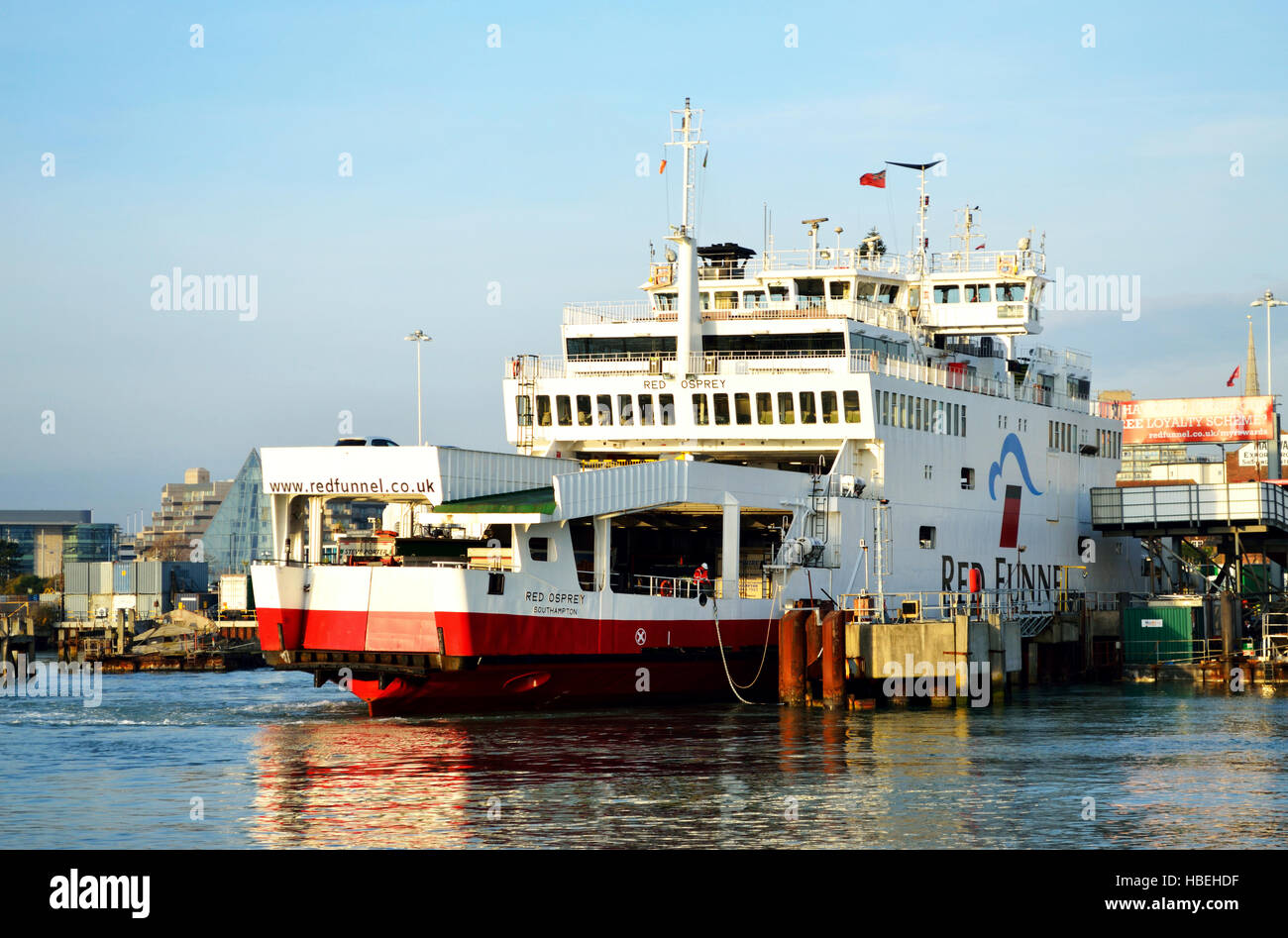 Red funnel ferry arriving southampton hires stock photography and