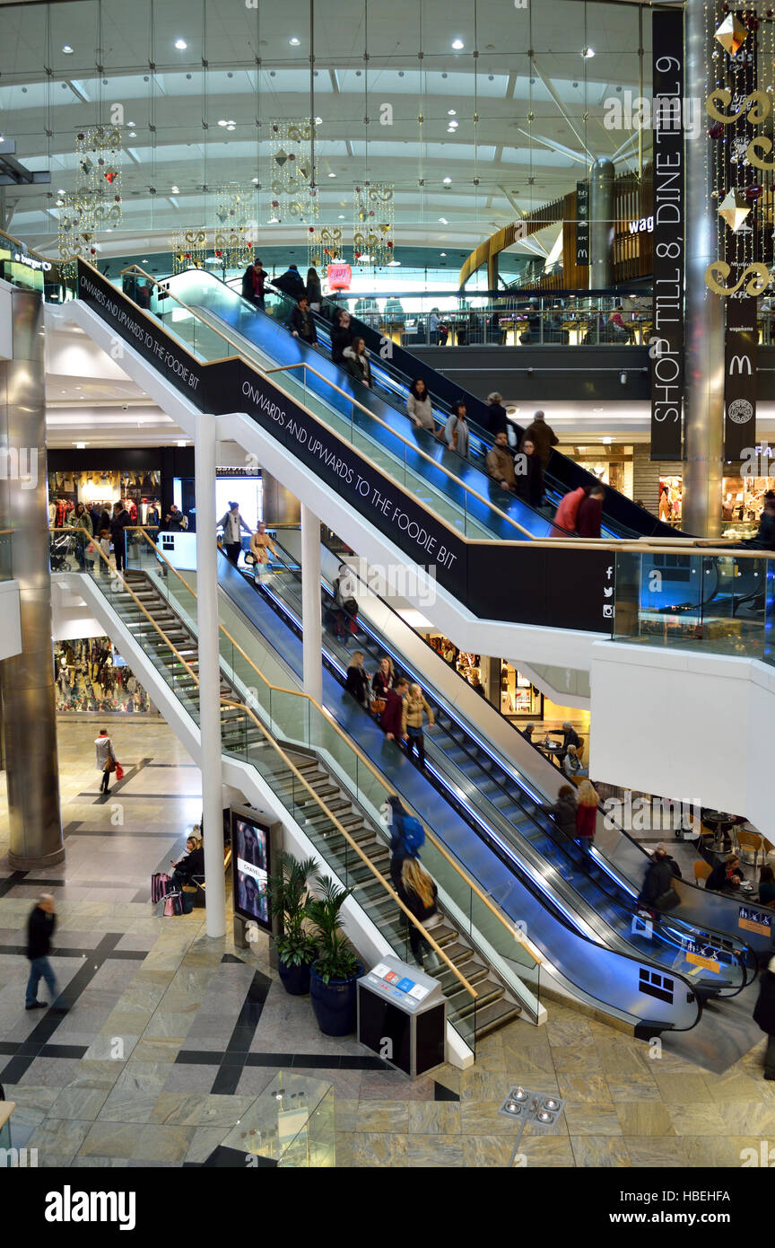WestQuay shopping centre in Southampton on a December afternoon Stock Photo Alamy
