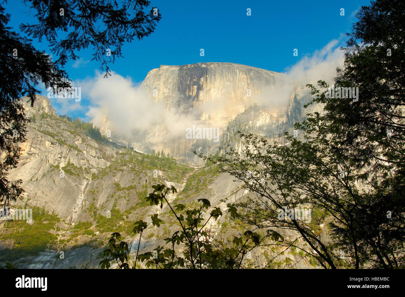 Lake half dome yosemite national hi-res stock photography and images ...