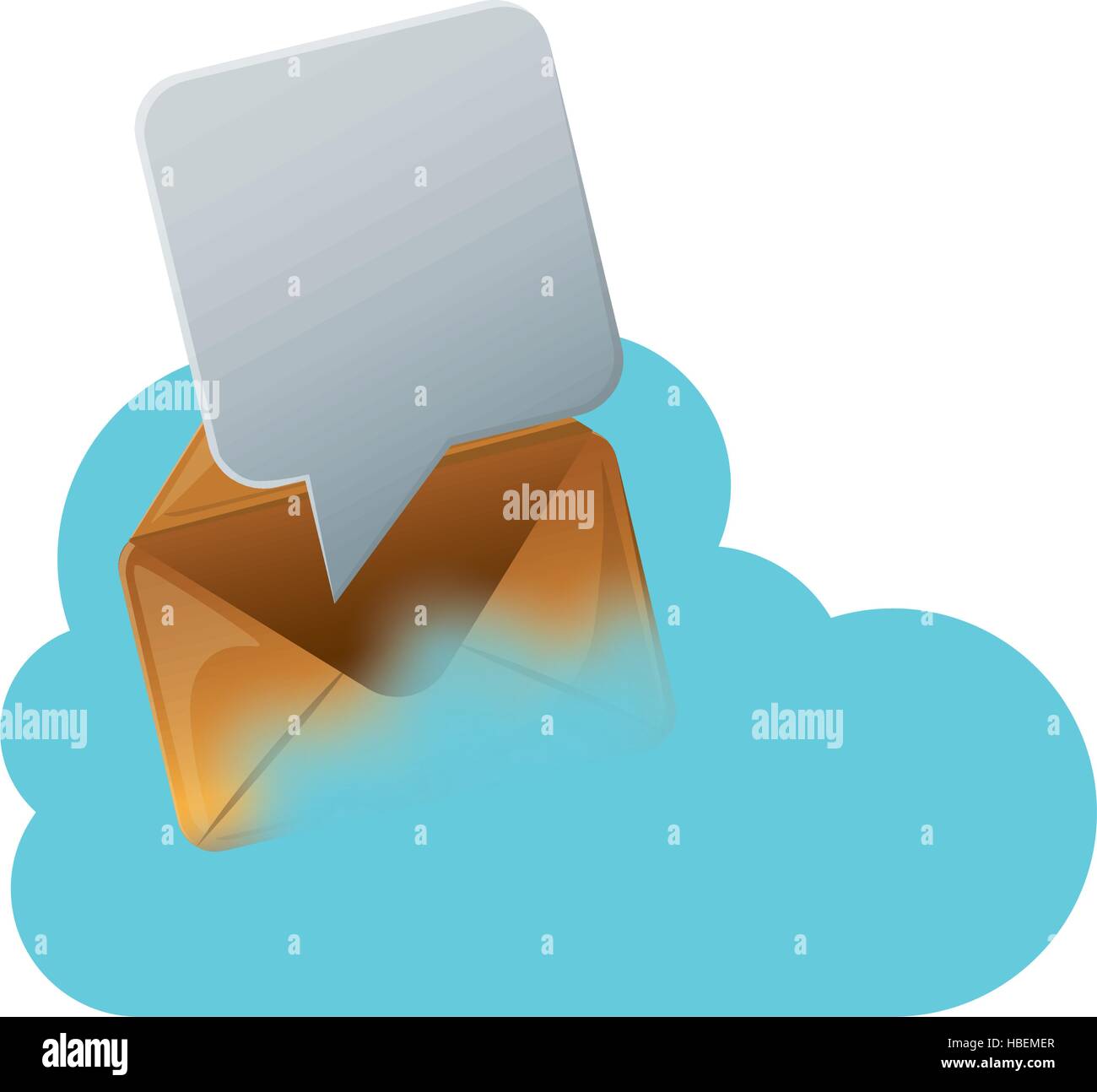 Envelope and cloud computing design Stock Vector Image & Art Alamy