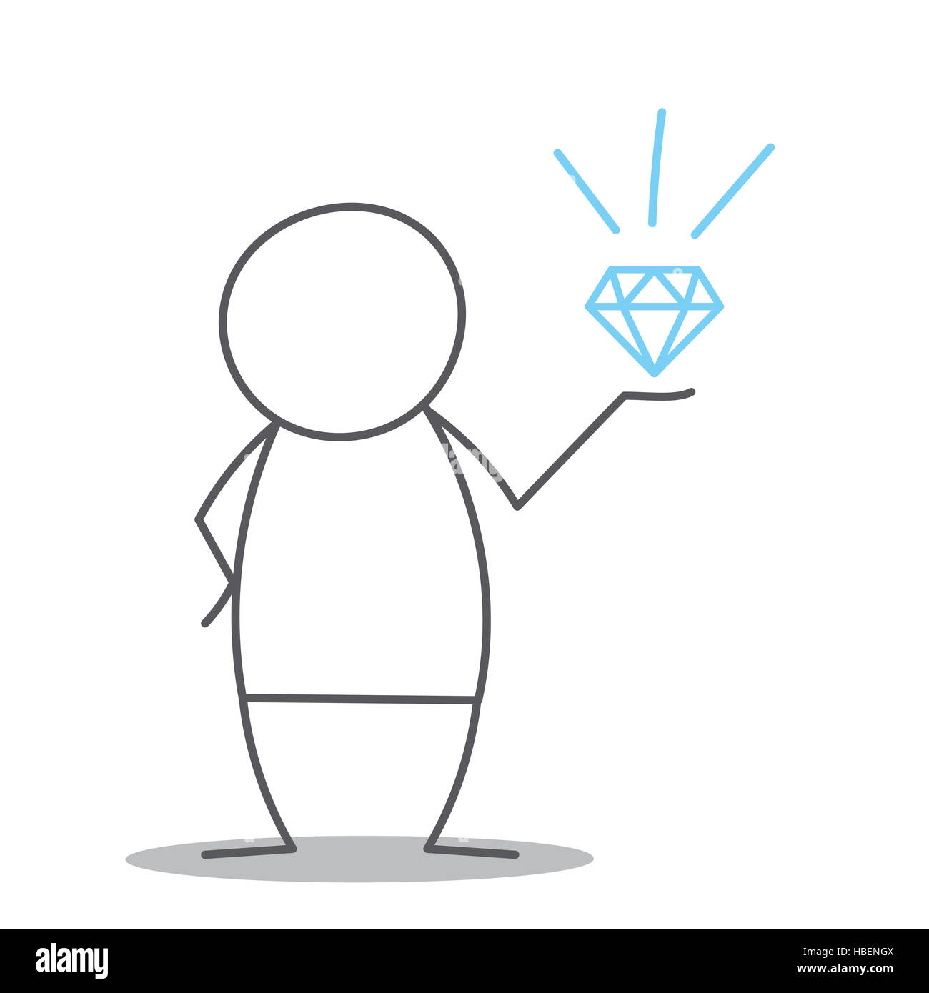 Cartoon huge diamond hi-res stock photography and images - Alamy
