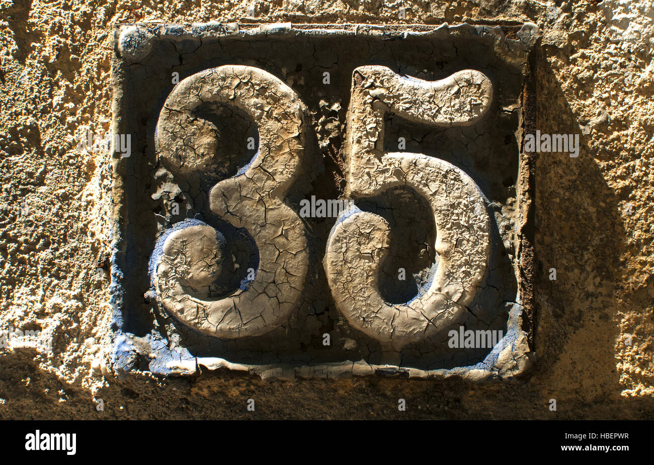 House Number 35 Sign High Resolution Stock Photography and Images - Alamy