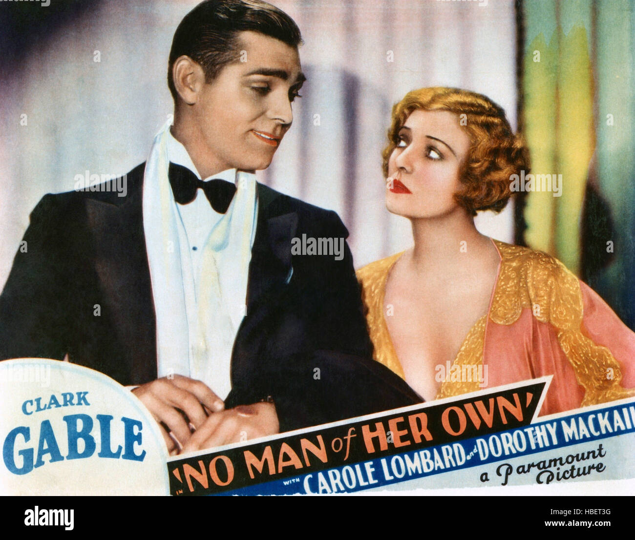 NO MAN OF HER OWN, from left: Clark Gable, Dorothy Mackail, 1932 Stock ...