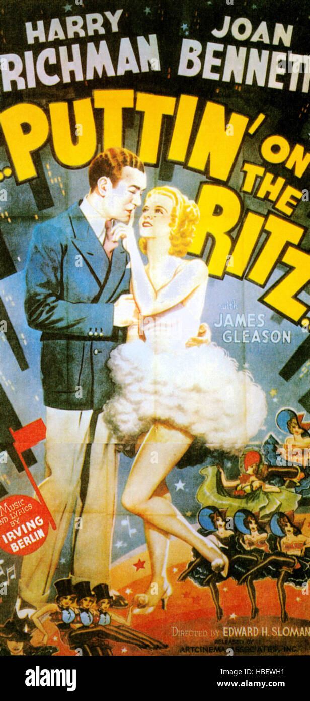 PUTTIN' ON THE RITZ, from left: Harry Richman, Joan Bennett, 1930 Stock ...