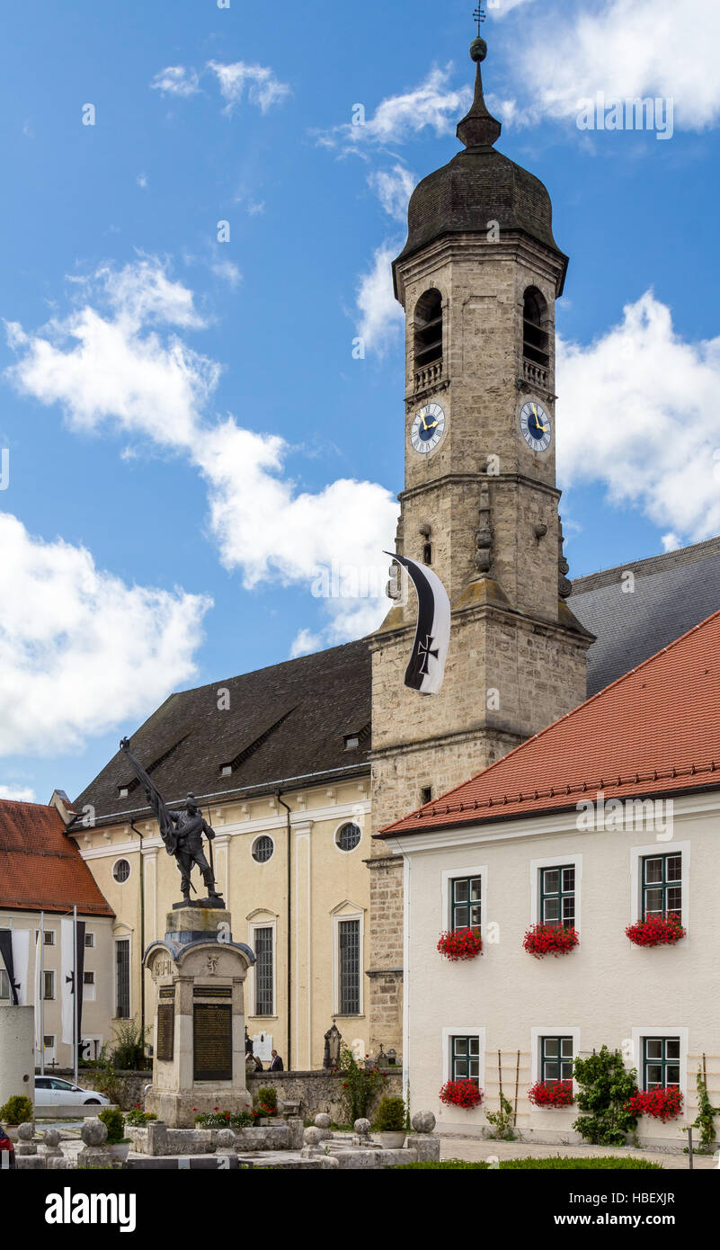 The monastery Weyarn in Bavaria Stock Photo