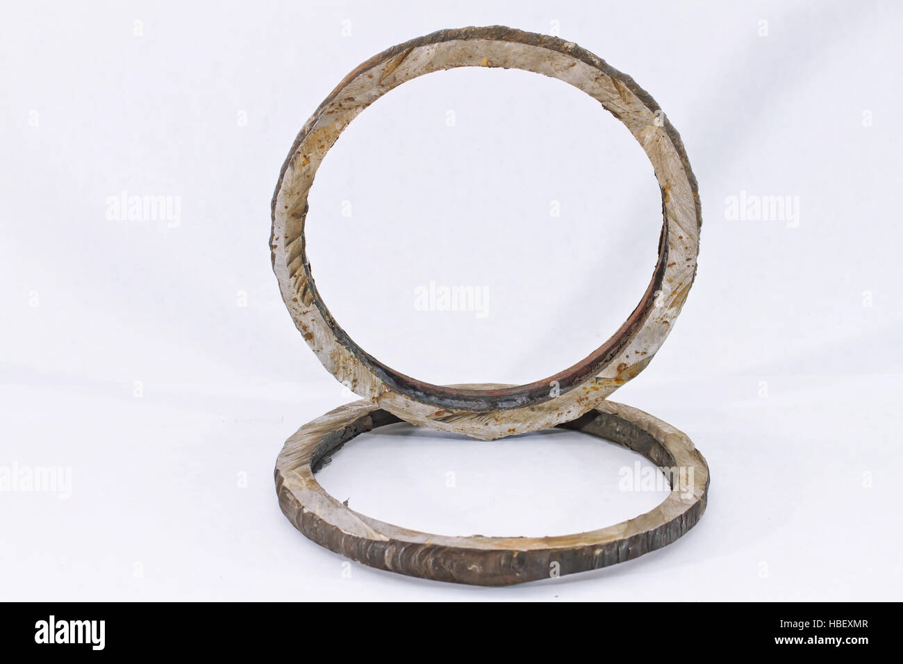 Mechanical cut out defective welds Stock Photo - Alamy