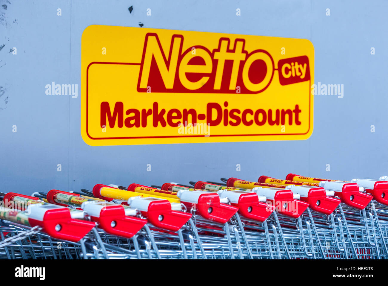 Netto Marken Discount, logo, Berlin Germany Stock Photo