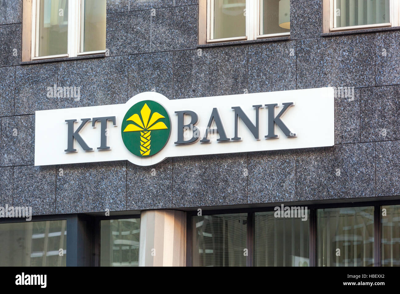 KT Bank logo, Berlin Stock Photo