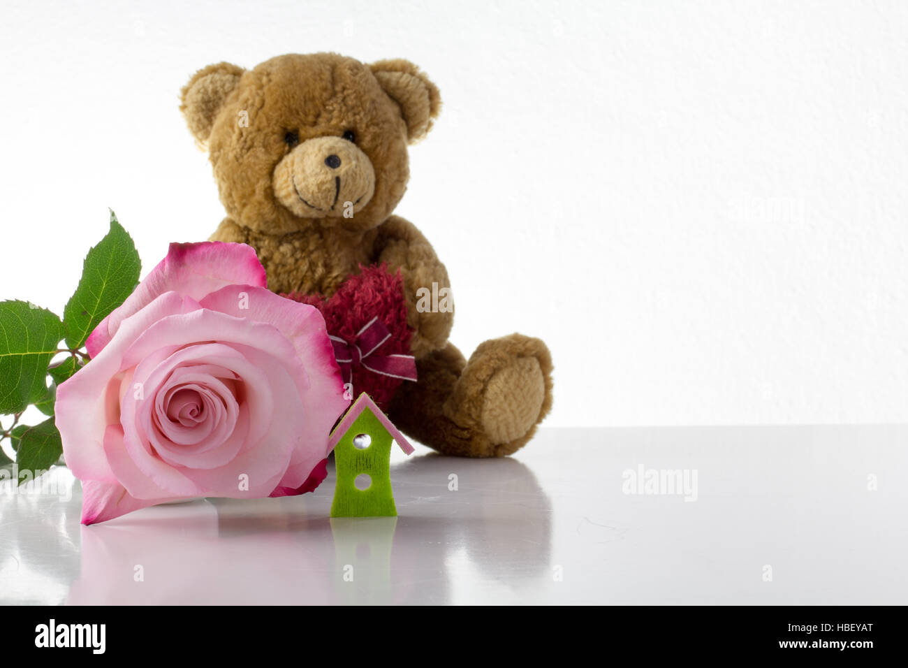 Love, housebuilding and family raising Stock Photo