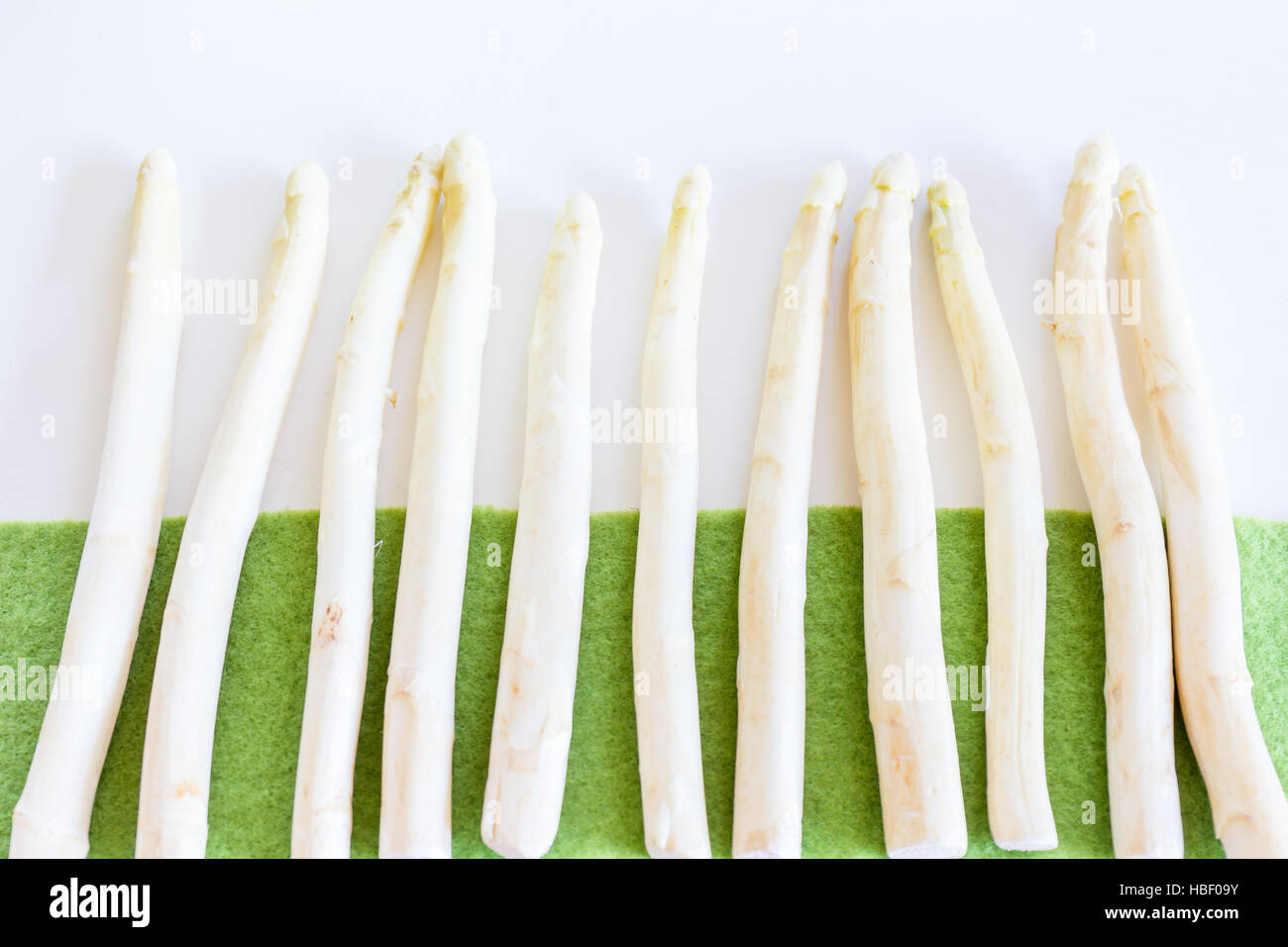 Fresh on the table - asparagus from Bavaria Stock Photo