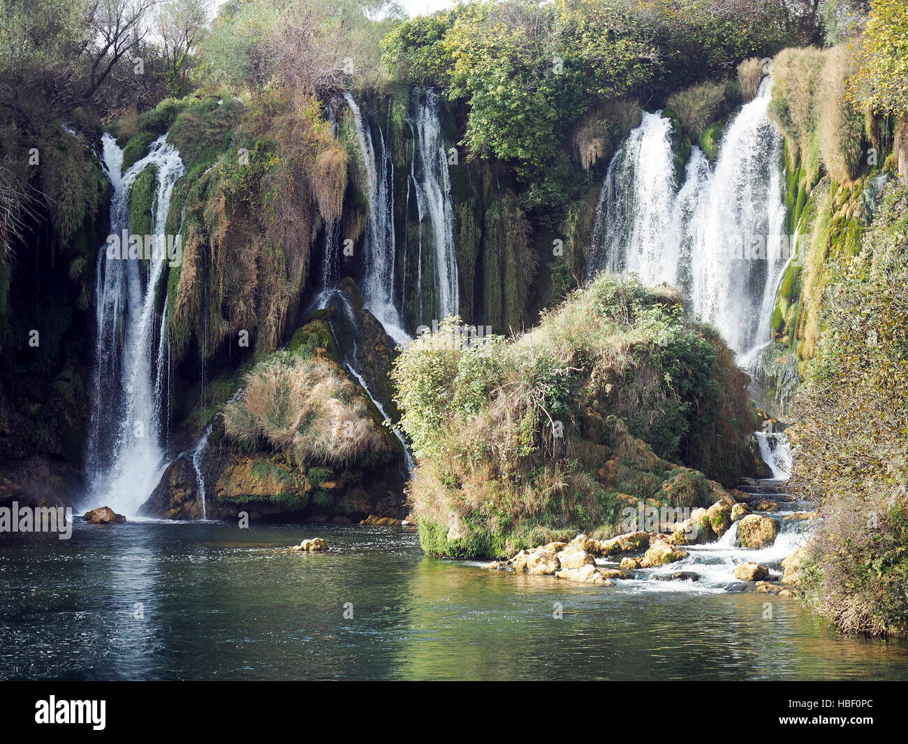 Kravica waterfall on the Trebizat River, Ljubuski, Bosnia and Herzegovina. Stock Photo