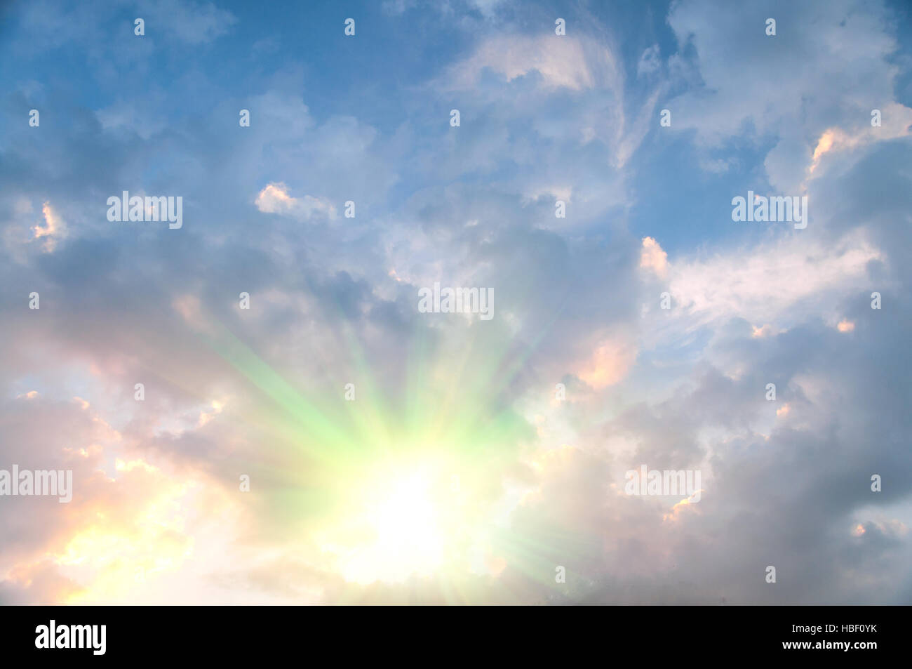 Abstract background of blue sky and clouds Stock Photo - Alamy